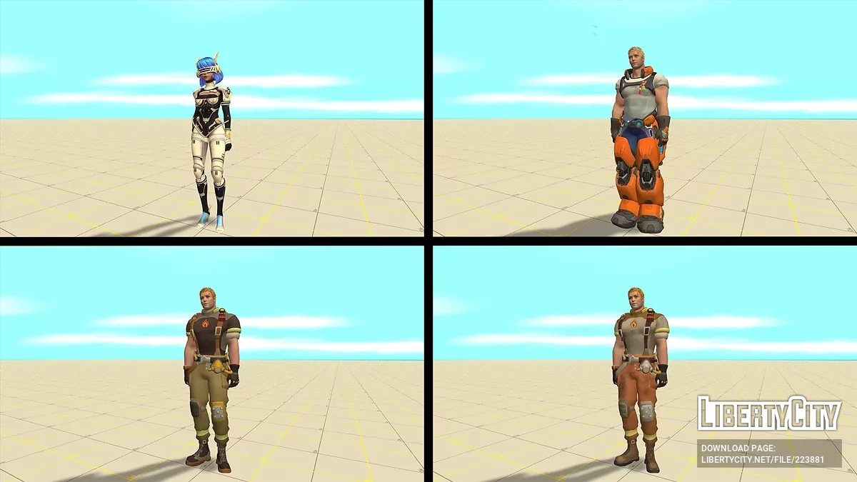 Captain и Maggie из Farlight 84 / GTA San Andreas