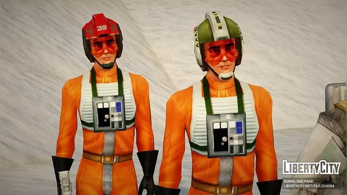 Боец-повстанец с Хот и пилот из Star Wars / GTA San Andreas