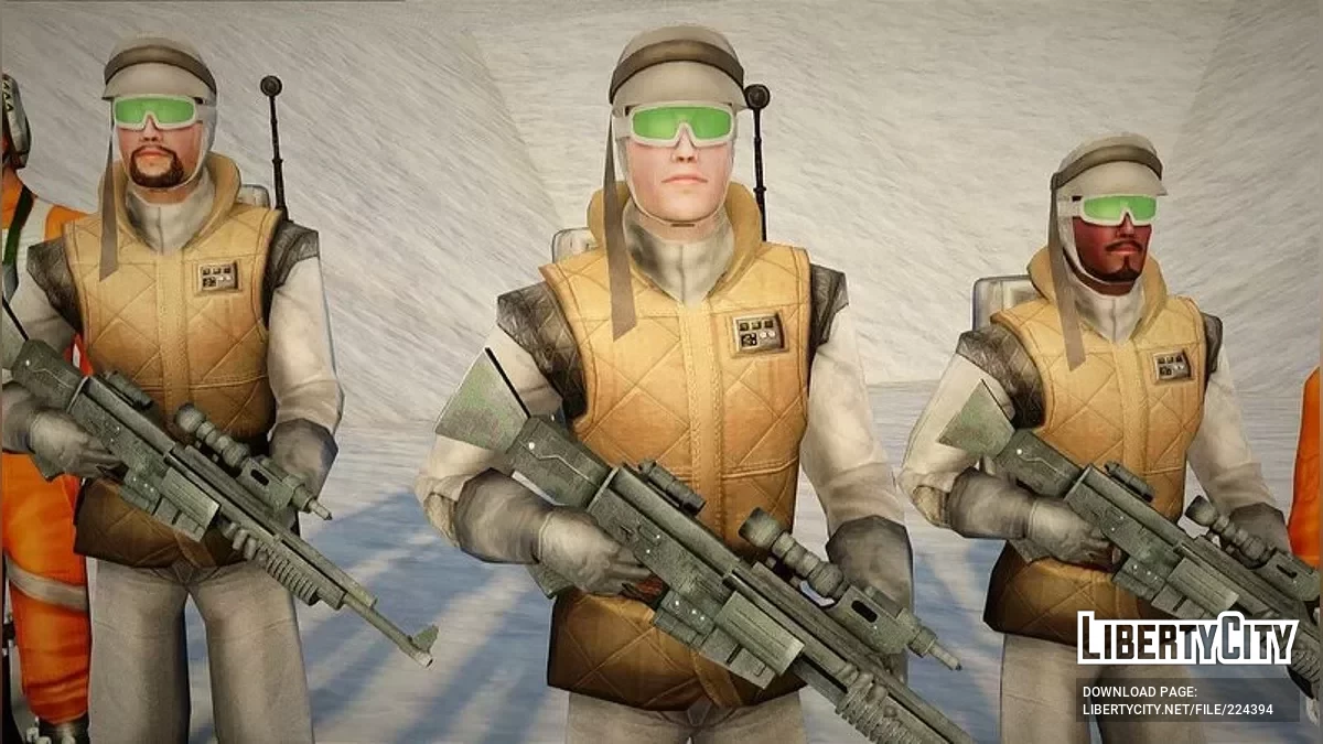 Боец-повстанец с Хот и пилот из Star Wars / GTA San Andreas