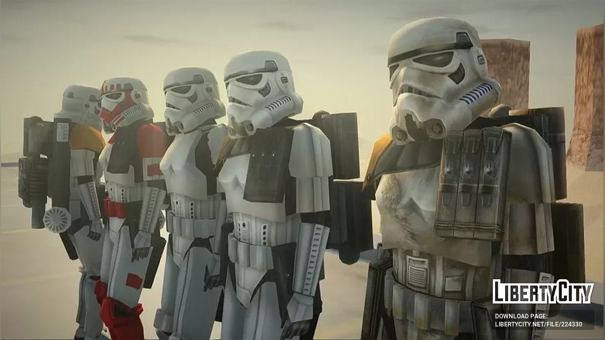 Пак скинов штурмовиков из Star Wars / GTA San Andreas