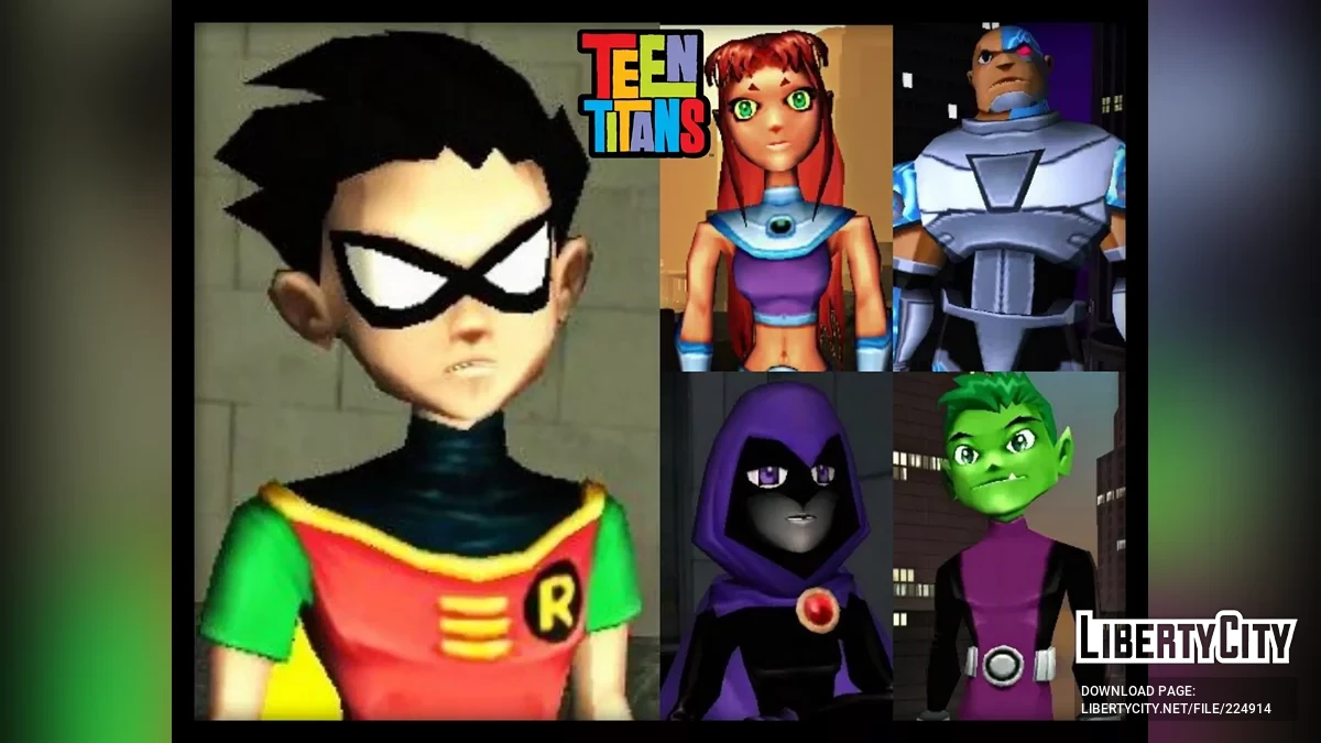 Teen Titans Skin Pack / GTA San Andreas