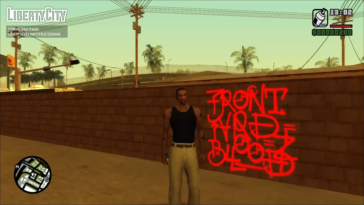 Crips & Bloods (Скин-пак реальных банд) / GTA San Andreas