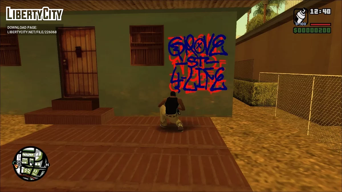 Crips & Bloods (Скин-пак реальных банд) / GTA San Andreas