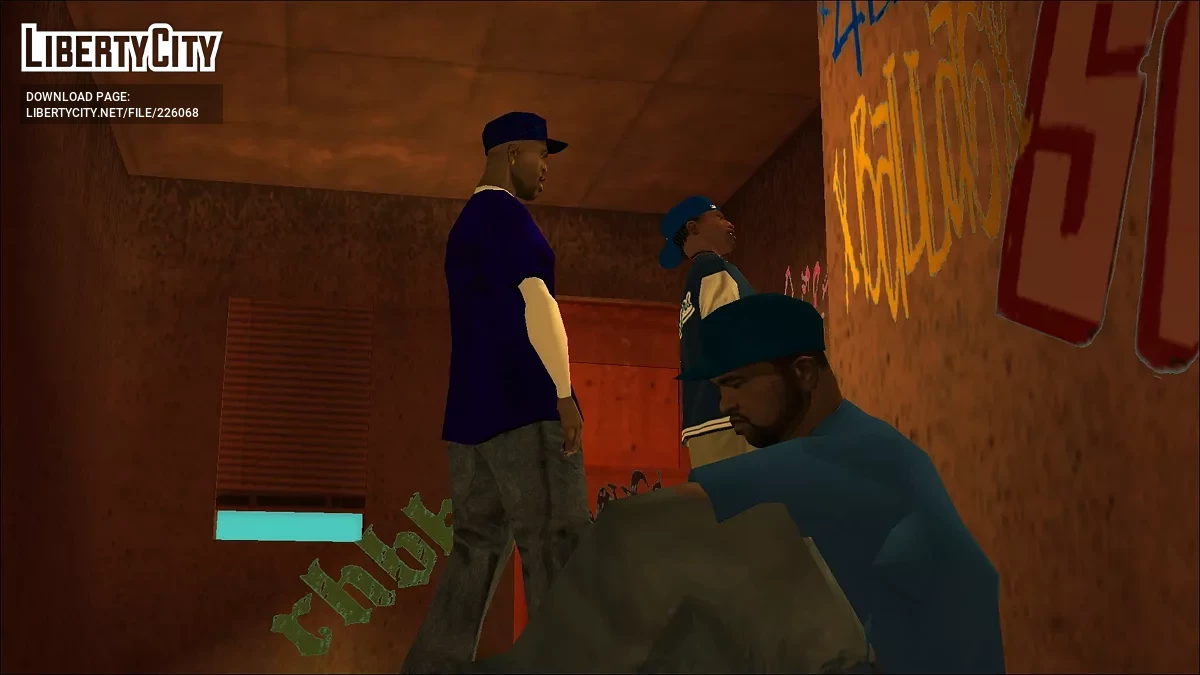 Crips & Bloods (Скин-пак реальных банд) / GTA San Andreas