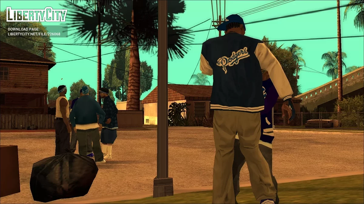Crips & Bloods (Скин-пак реальных банд) / GTA San Andreas