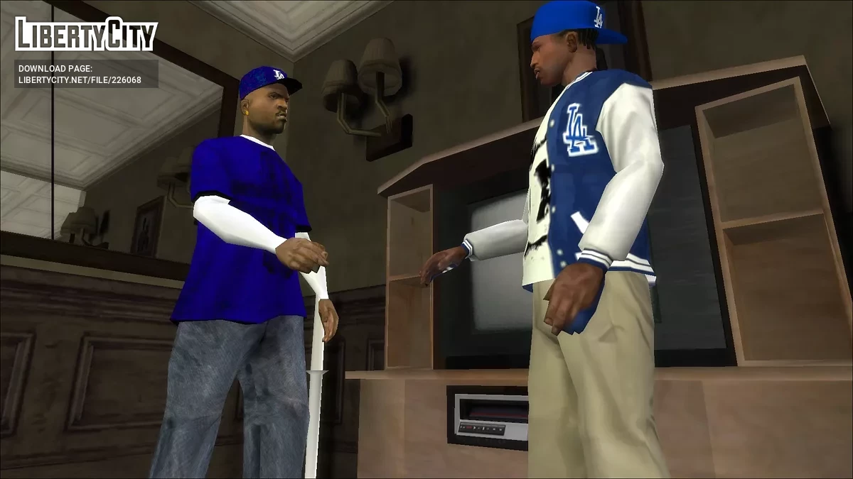 Crips & Bloods (Скин-пак реальных банд) / GTA San Andreas