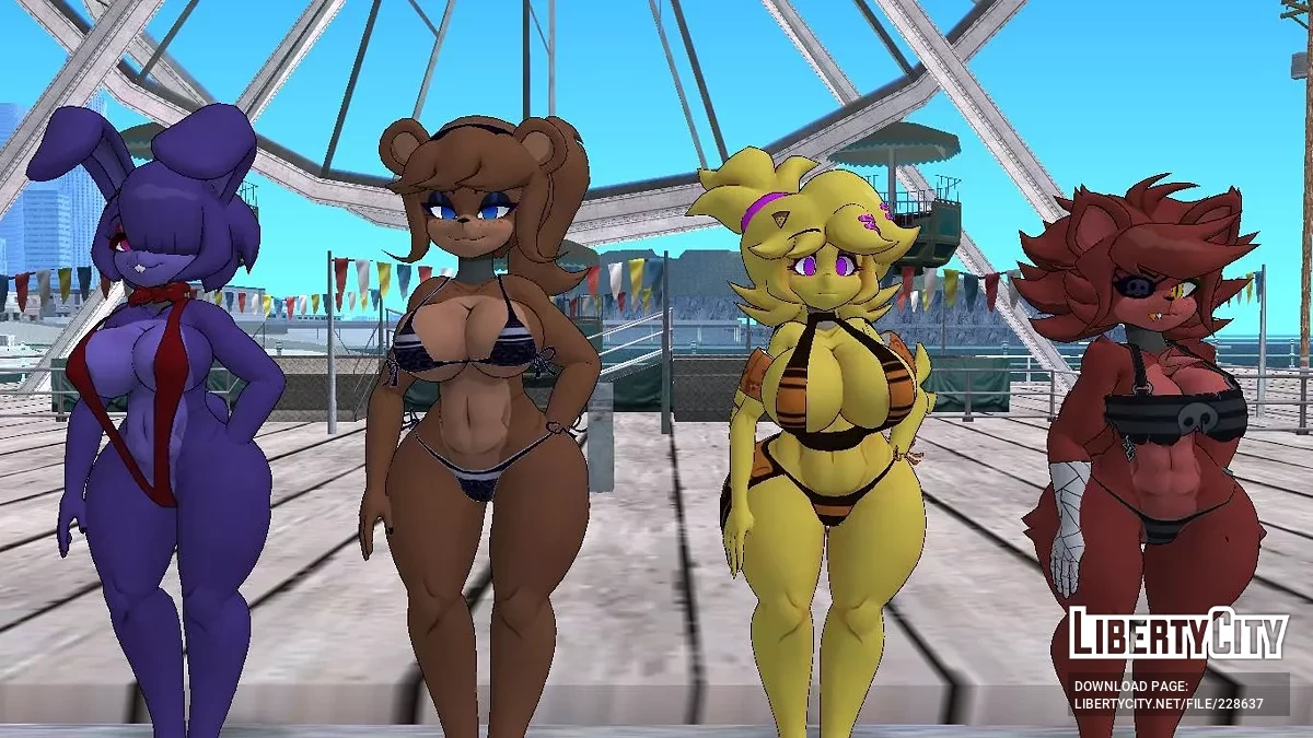 Скинпак Frenni's Night Club Skin Pack - Бикини / GTA San Andreas