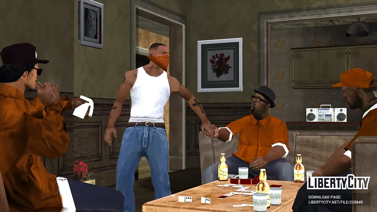 Скинпак Orange Grove Families / GTA San Andreas