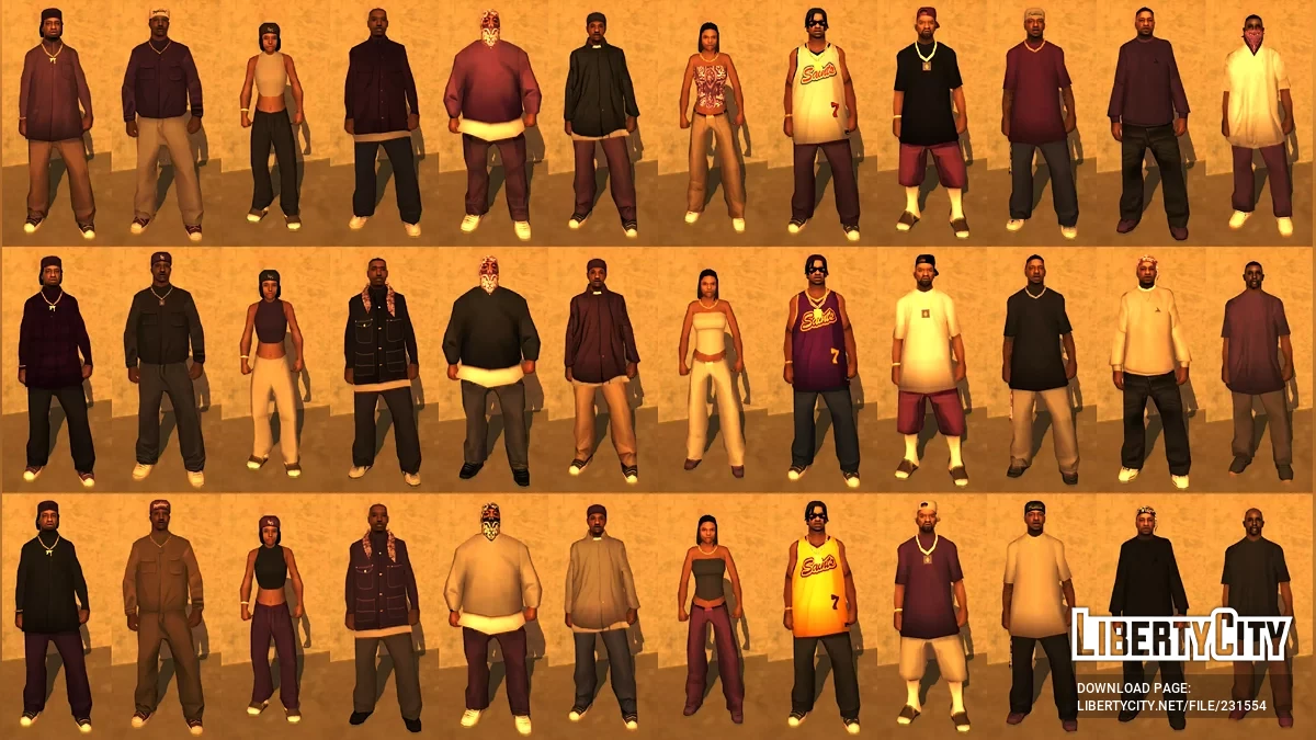 Разнообразие банд Лос-Сантос / GTA San Andreas