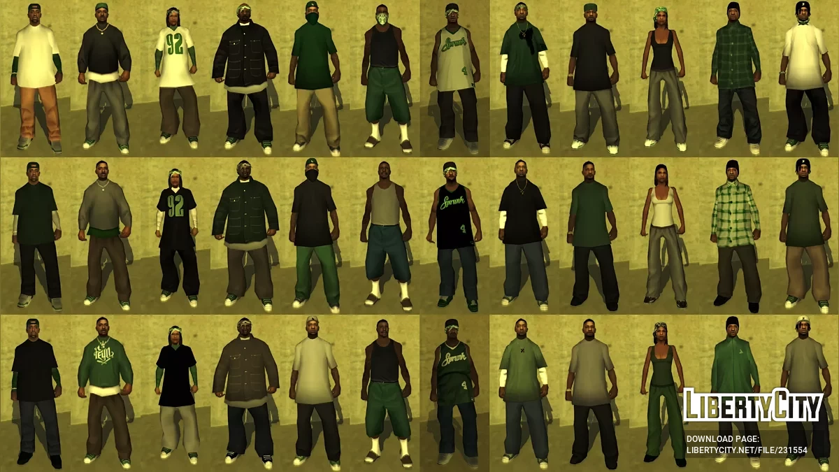 Разнообразие банд Лос-Сантос / GTA San Andreas