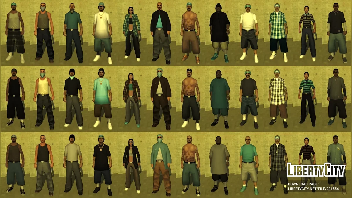 Разнообразие банд Лос-Сантос / GTA San Andreas