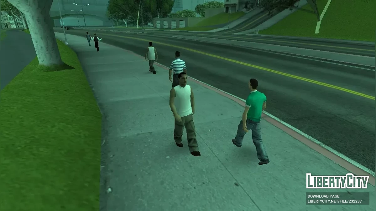 Восстановление бета-пешеходов / GTA San Andreas