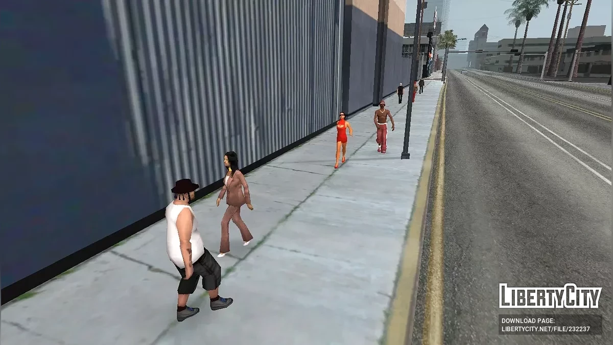 Восстановление бета-пешеходов / GTA San Andreas
