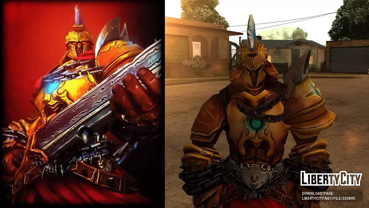 Мод Ares Skinpack & Voicepack (SMITE) / GTA San Andreas