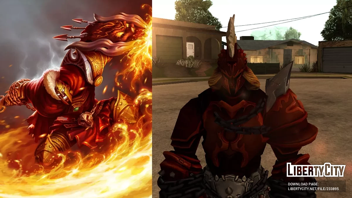 Мод Ares Skinpack & Voicepack (SMITE) / GTA San Andreas