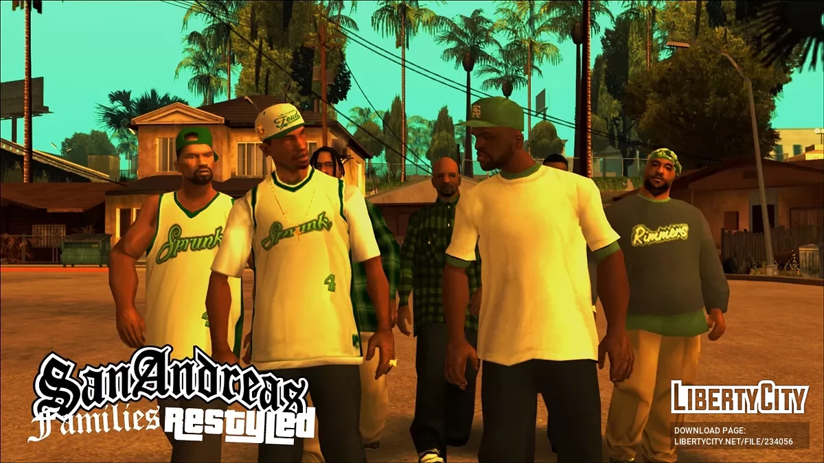 Families Restyled (LPP + HQ Textures) / GTA San Andreas