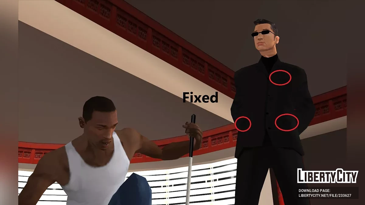 Исправление текстур ключевых персонажей / GTA San Andreas