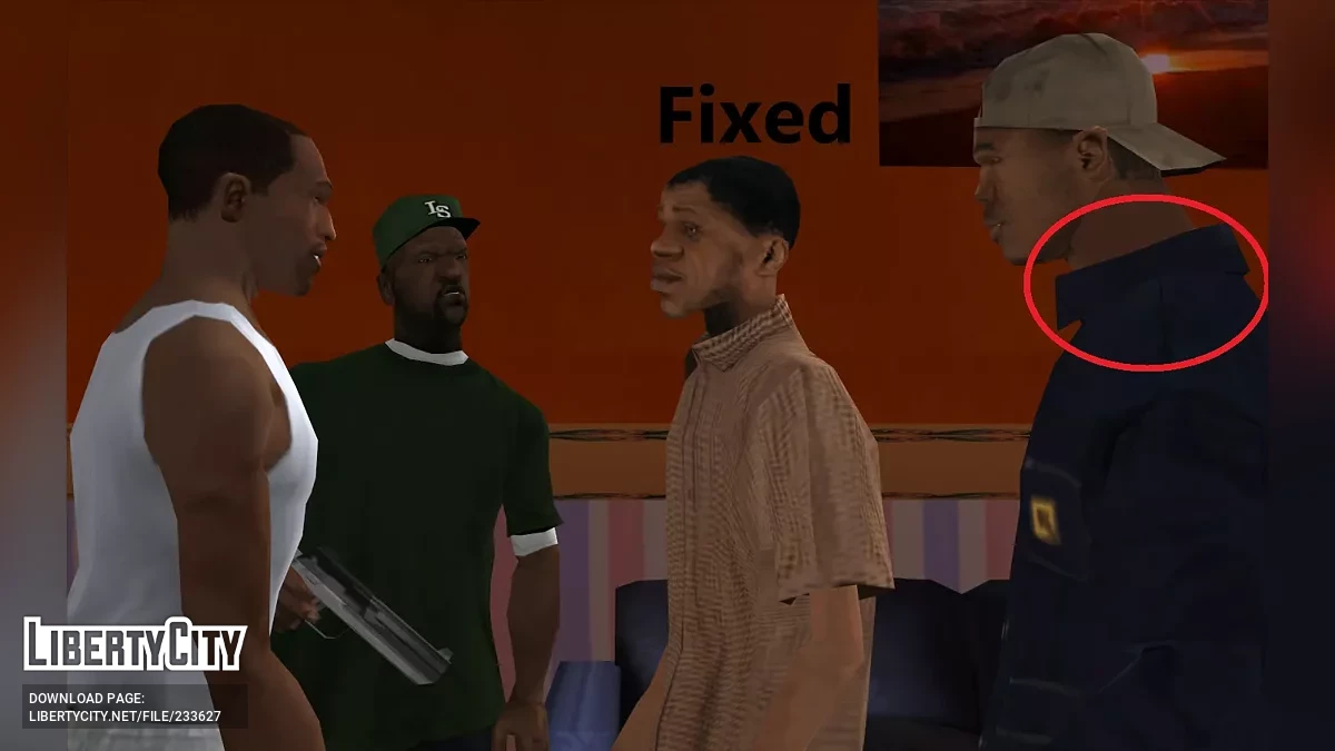 Исправление текстур ключевых персонажей / GTA San Andreas