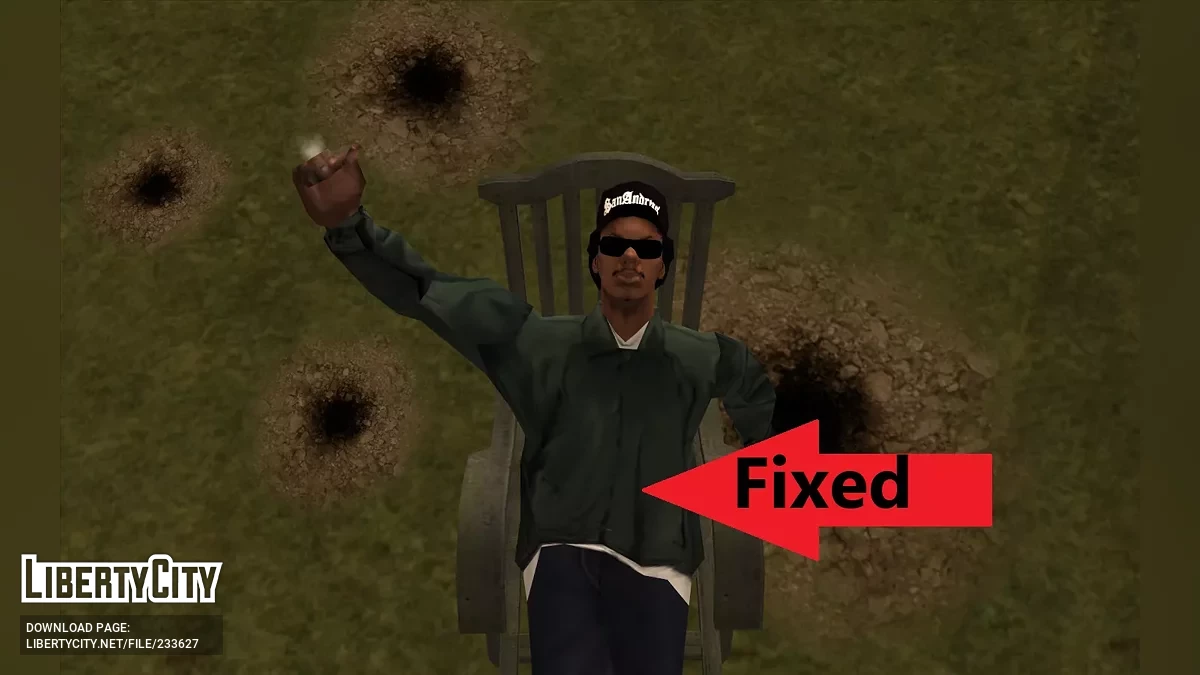 Исправление текстур ключевых персонажей / GTA San Andreas