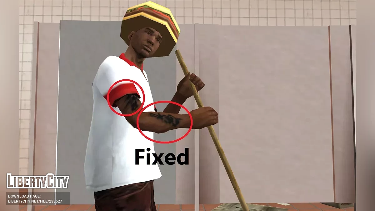 Исправление текстур ключевых персонажей / GTA San Andreas