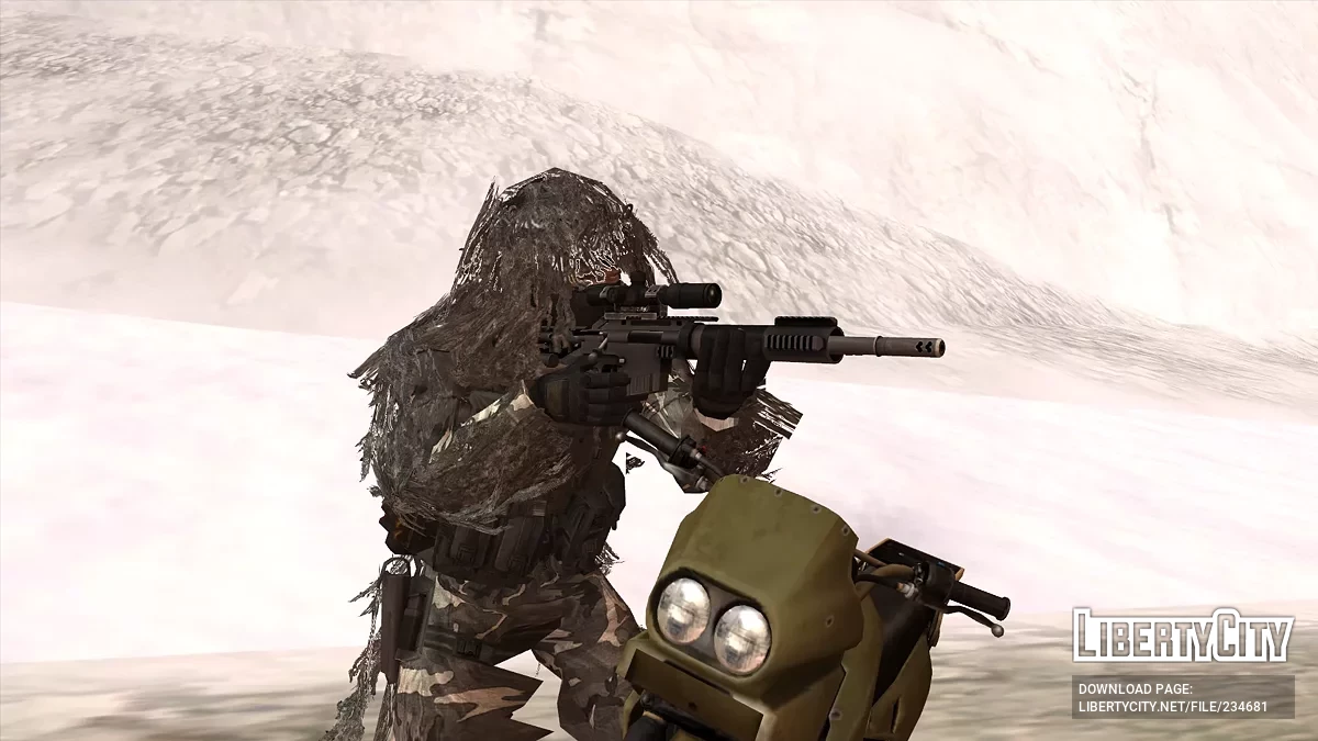 Спецназ разведки в зимней экипировке / GTA San Andreas