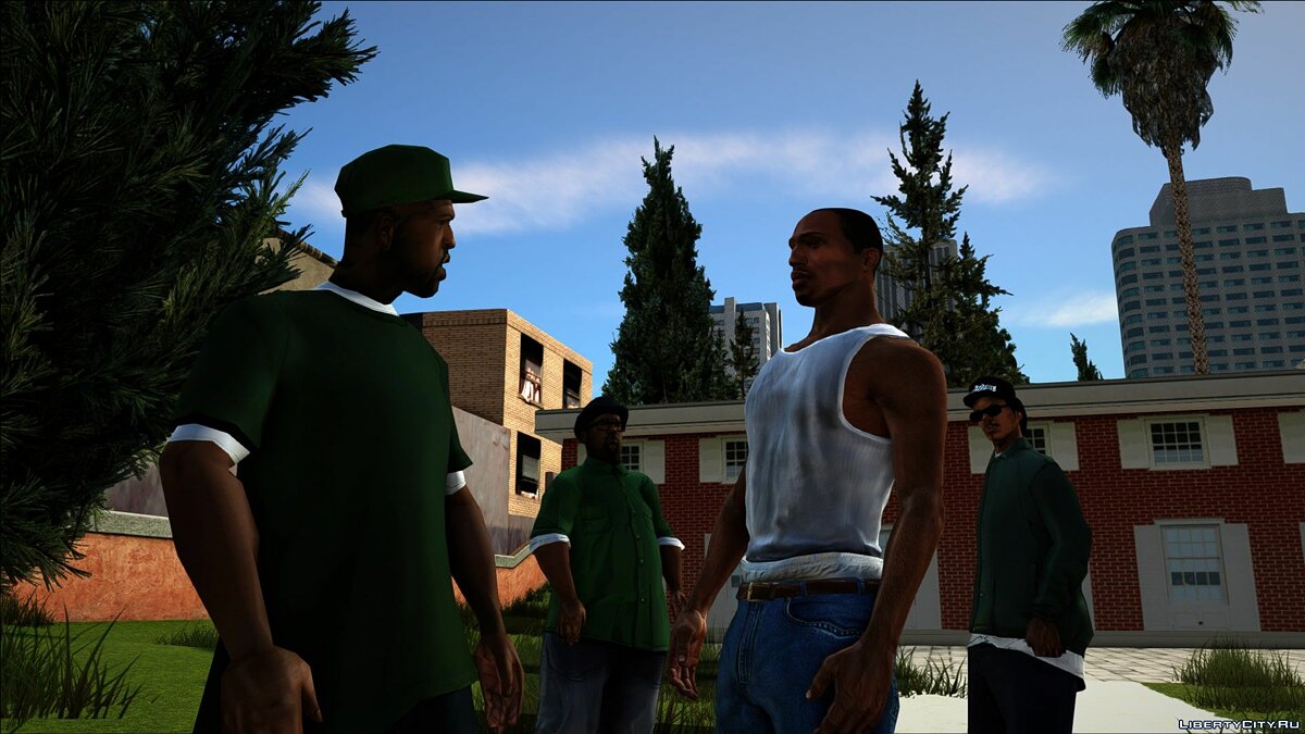 Cutscene Characters Textures Upscale for GTA San Andreas - Картинка #1