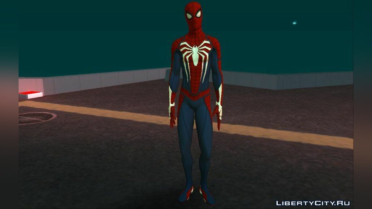 Download Collection of skins from Spiderman with PS4 for GTA San Andreas