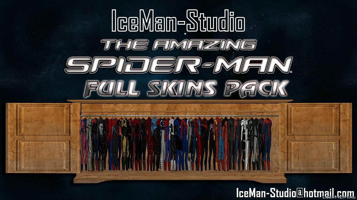 The Amazing Spider-Man Full Skins Pack для GTA San Andreas - Картинка #1