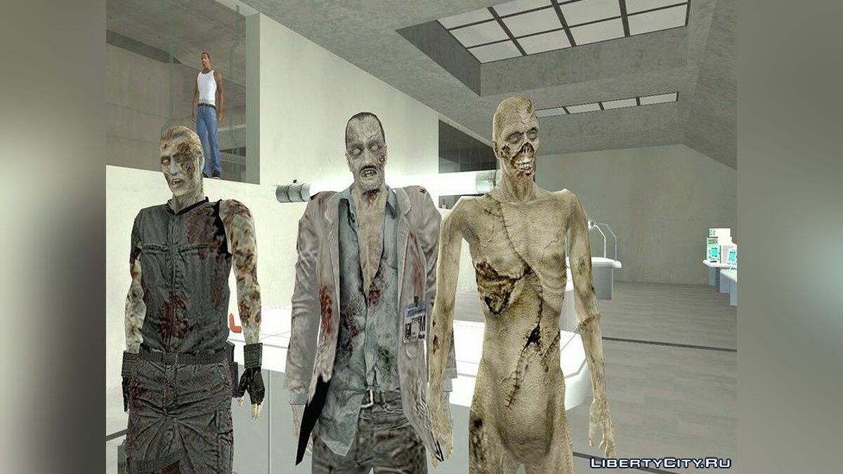 Сбрник зомби из игры Resident Evil Zero для GTA San Andreas - Картинка #1
