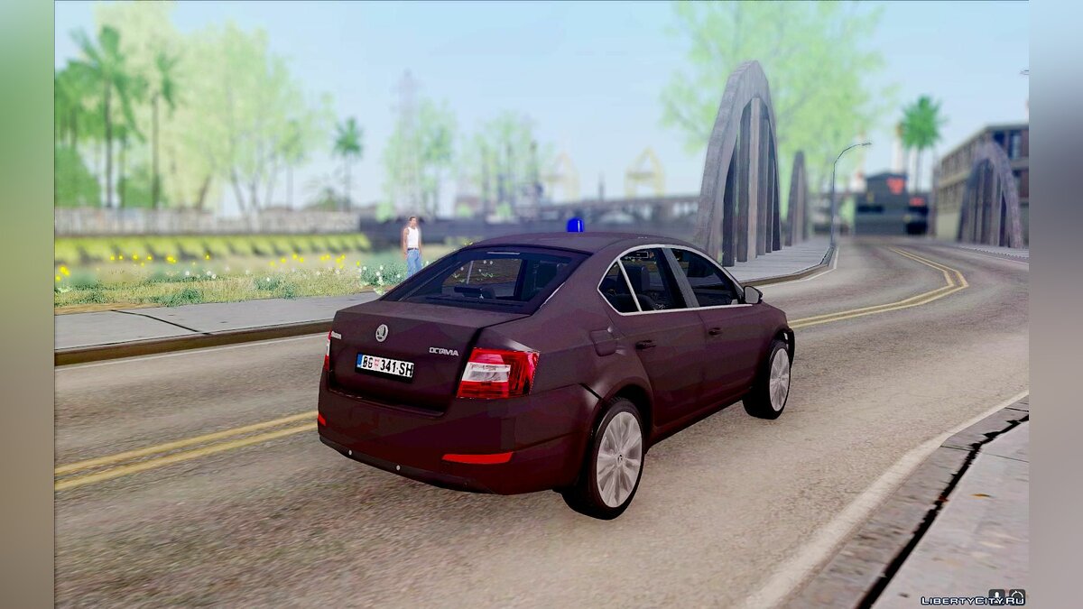 Скачать Skoda Octavia Policija для GTA San Andreas