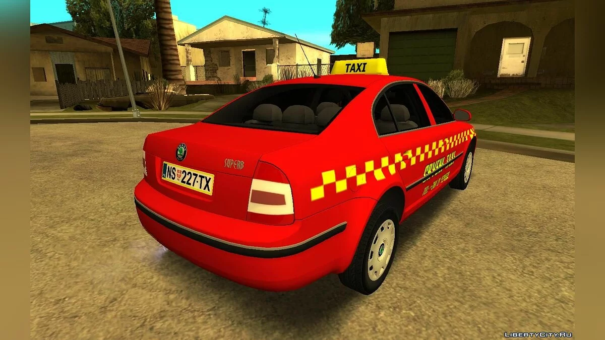 Skoda Superb Crveni Taxi / GTA San Andreas