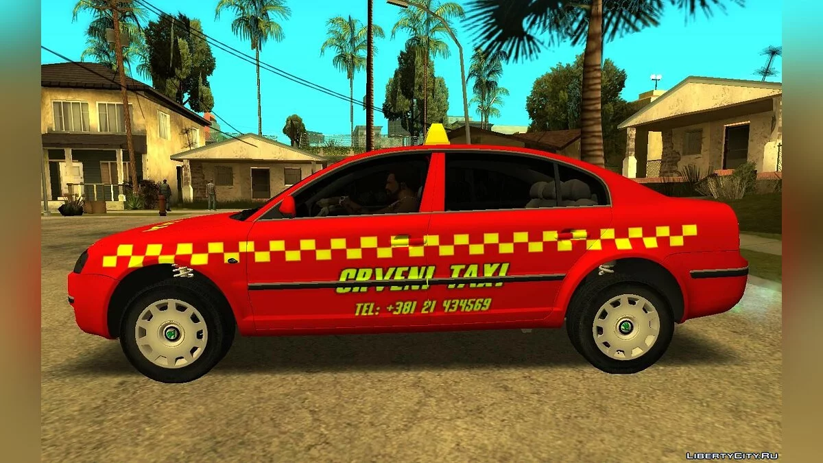 Skoda Superb Crveni Taxi / GTA San Andreas
