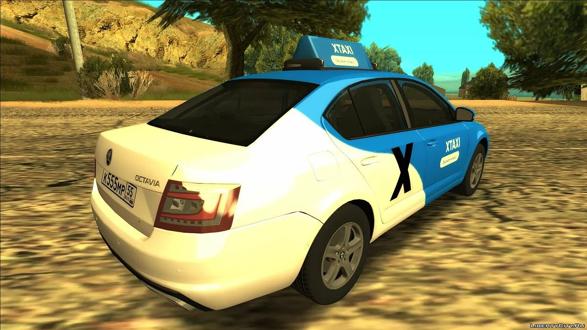 Skoda Octavia в цветографике «XTAXI» / GTA San Andreas