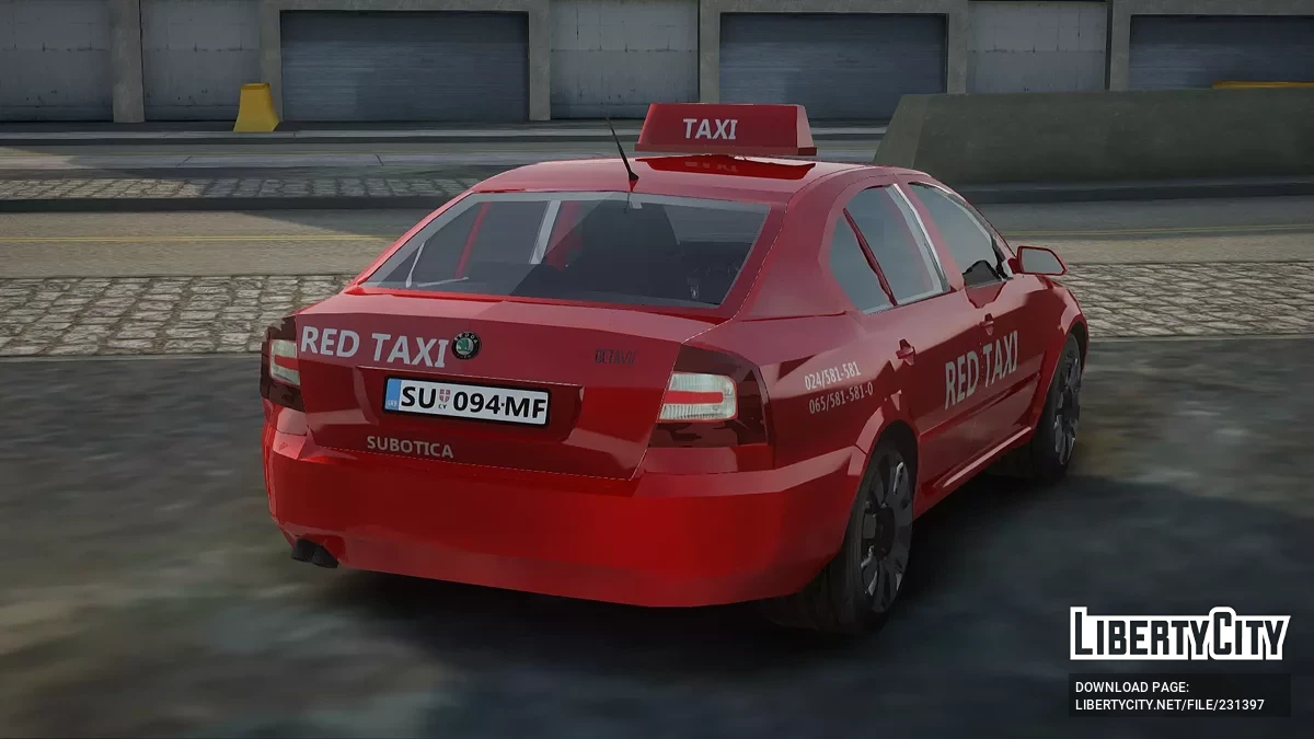 Skoda Octavia RED Taxi / GTA San Andreas
