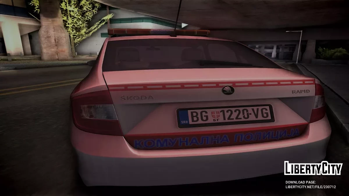 Skoda Rapid Komunalna Policija / GTA San Andreas