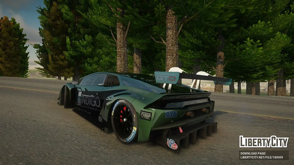 Звуки двигателя Lamborghini Huracan GT3 / GTA San Andreas