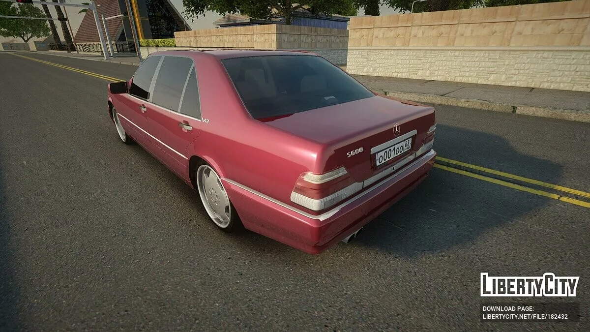 Звуки двигателя Mercedes-Benz W140 S600 AMG / GTA San Andreas