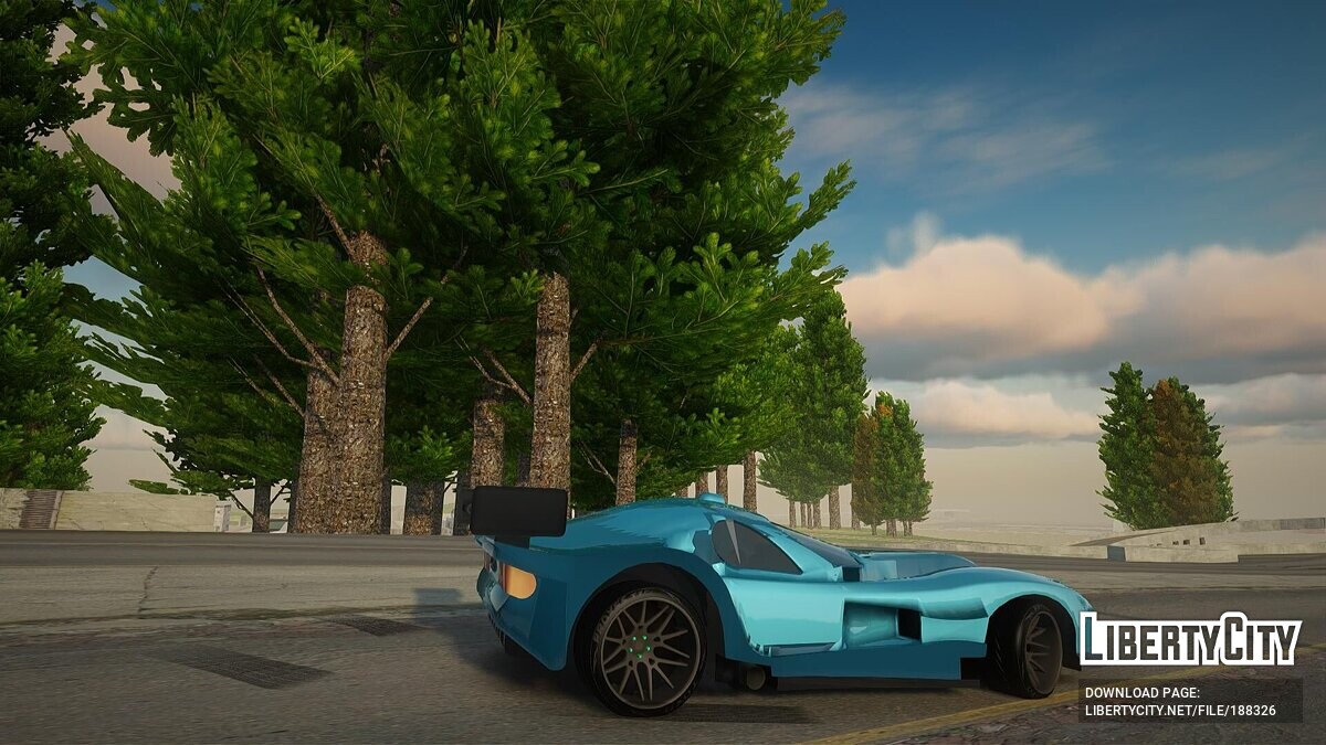 Скачать Звуки двигателя Panoz GTR-1 V8 для GTA San Andreas