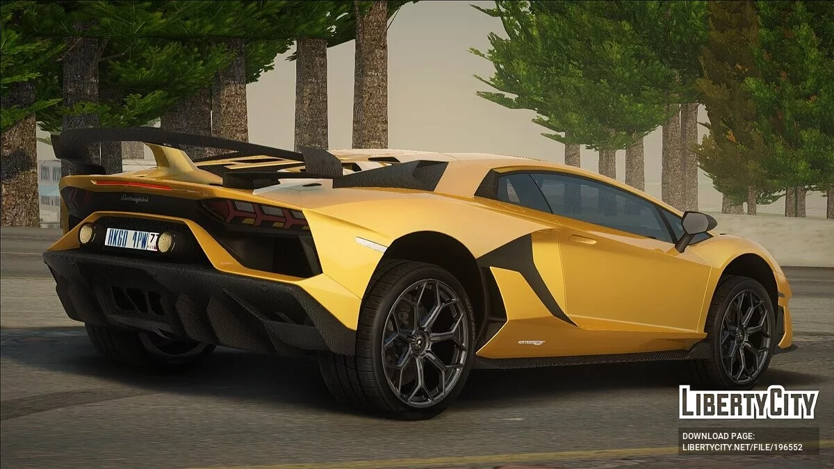 Звук двигателя Lamborghini Aventador SVJ / GTA San Andreas