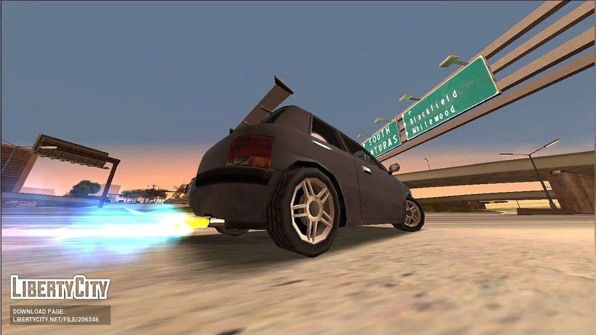 Новые звуки шин, закиси азота и заднего хода / GTA San Andreas