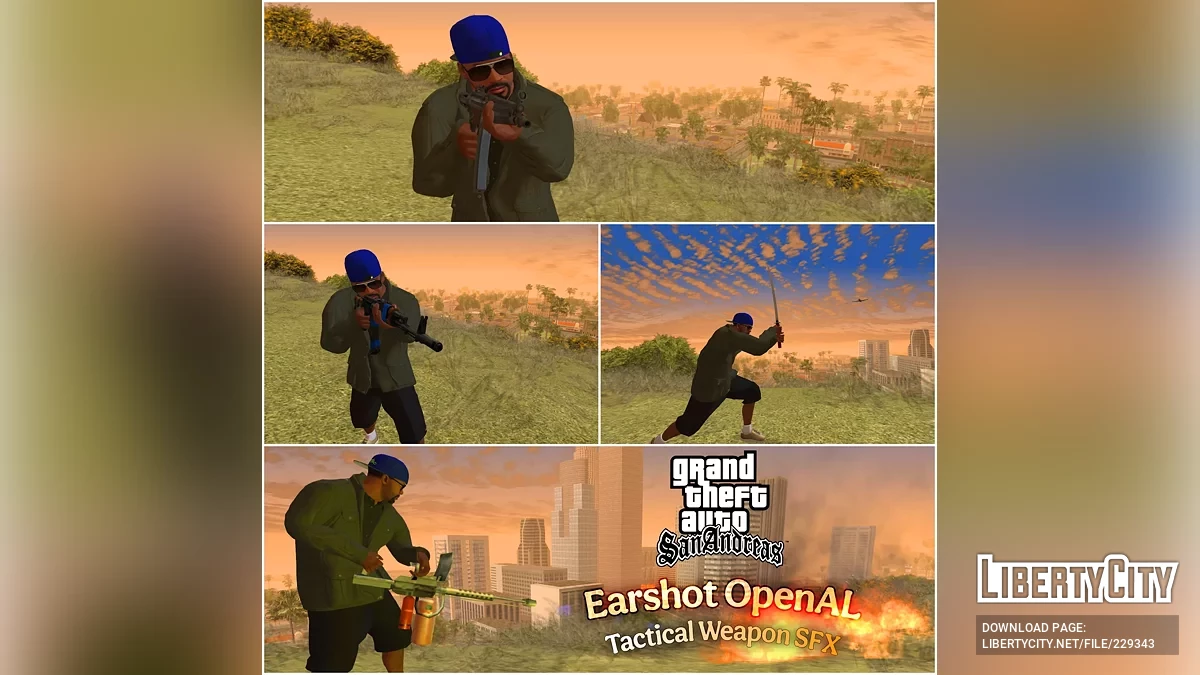Звуки тактического оружия (EarShot) / GTA San Andreas
