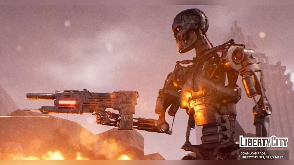 Звук плазменной пушки M-25 из фильма «Терминатор» (EarShot) / GTA San Andreas