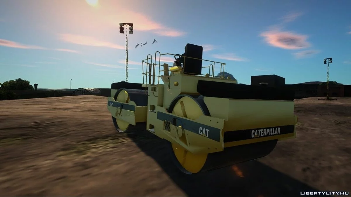 Дорожный каток CATERPILLAR / GTA San Andreas