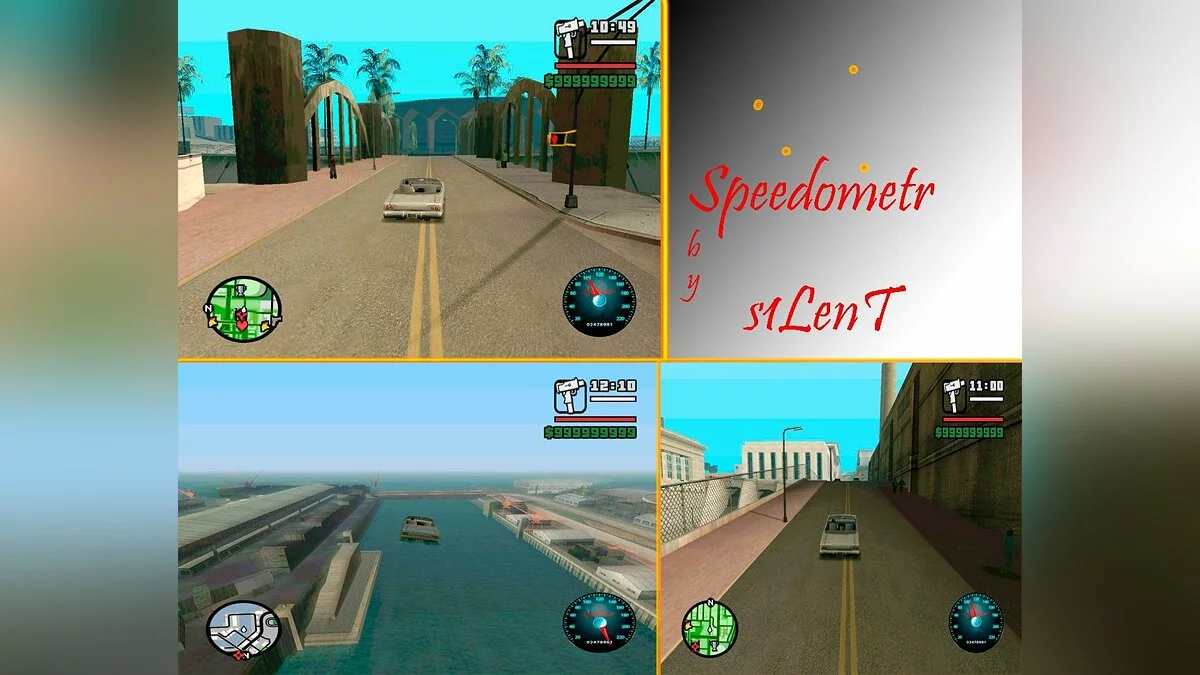 Speedometer v1.0 / GTA San Andreas