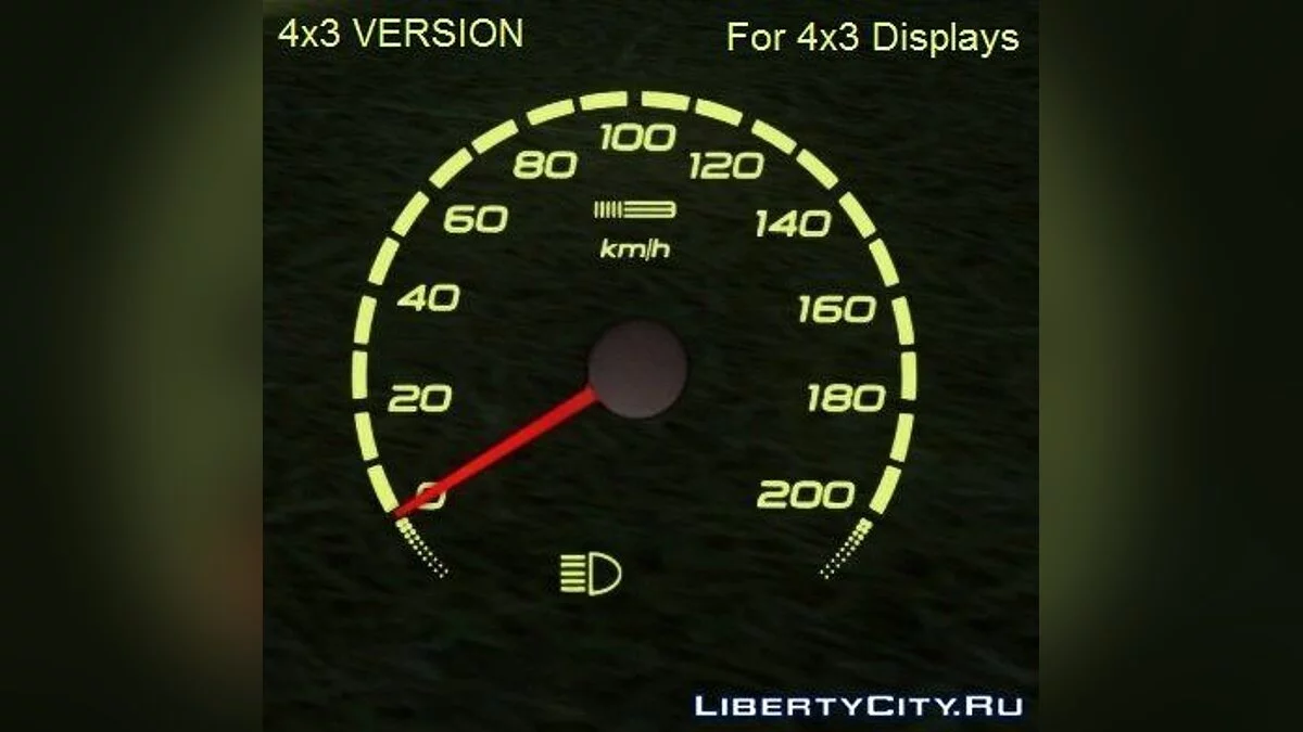 Lada 110 and Lada Priora SE Speedometer 4x3 Version / GTA San Andreas