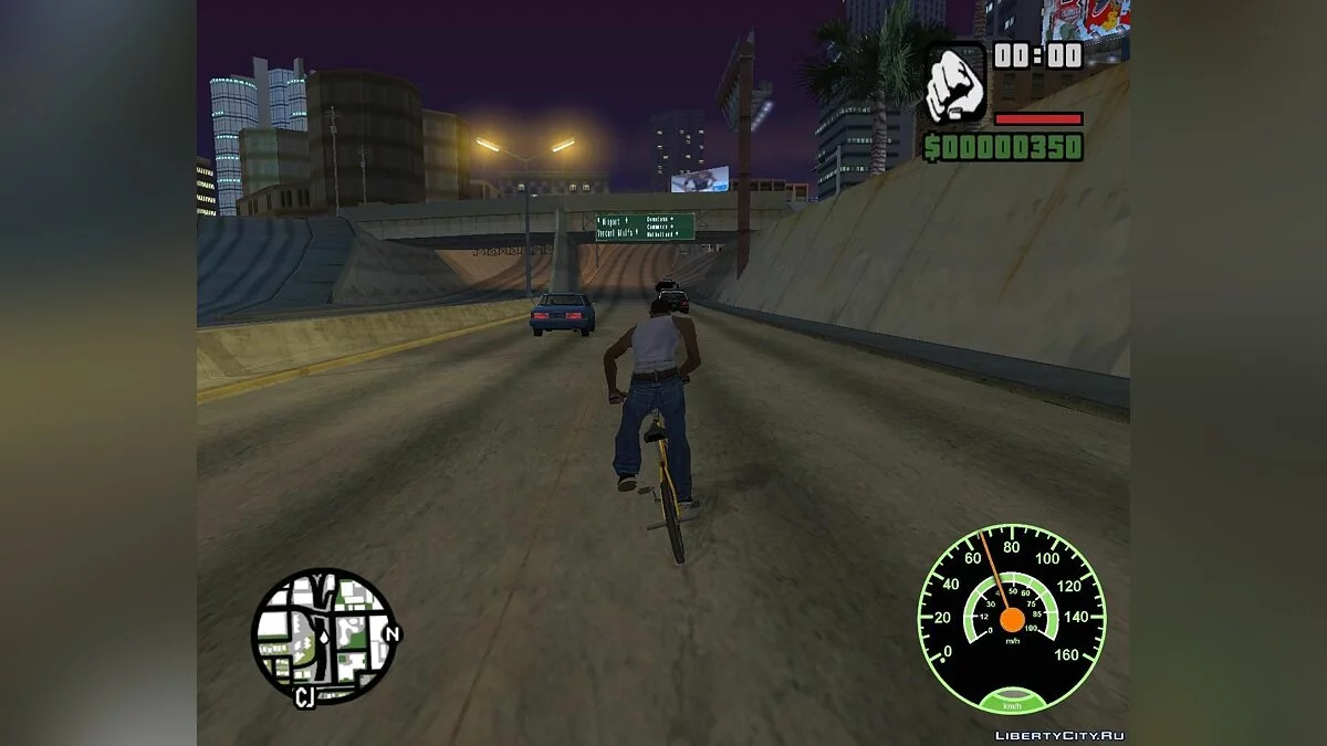 Спидометр [ночью меняет цвет] / GTA San Andreas