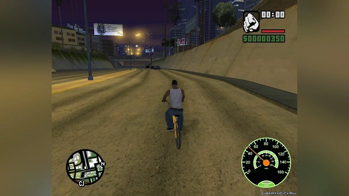 Спидометр [ночью меняет цвет] / GTA San Andreas