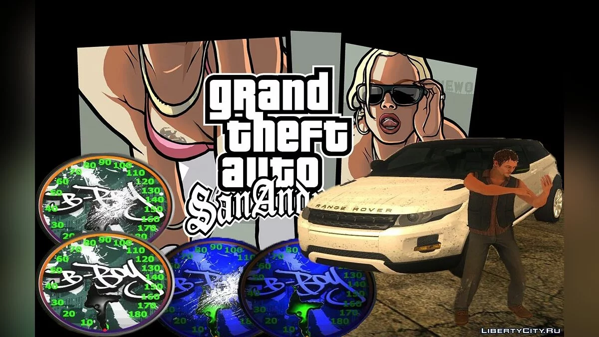 Спидометр B-boys / GTA San Andreas