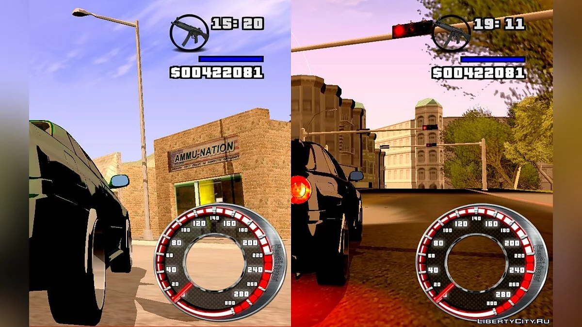 Спидометр GTA SA Style / GTA San Andreas