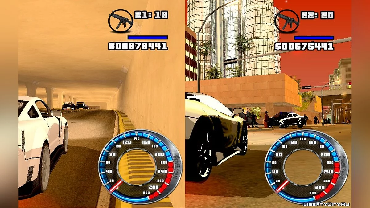 Спидометр GTA SA Style / GTA San Andreas